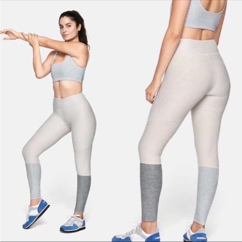 Outdoor Voices Size S 7/8 Dipped Legging Oatmeal / Dove / Ash Sz Small